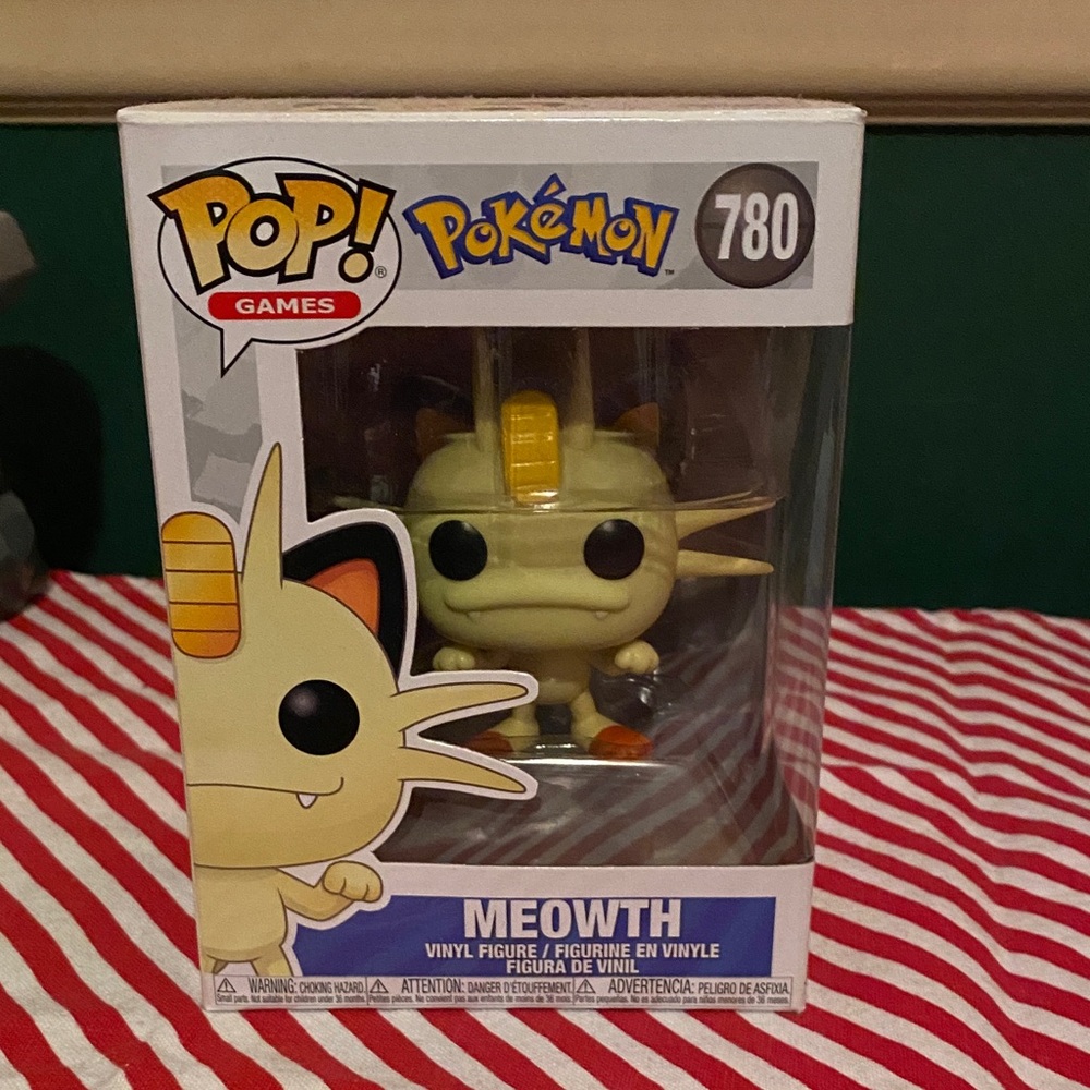 Funko Pokémon Meowth Vinyl Figure - Cream and Tan